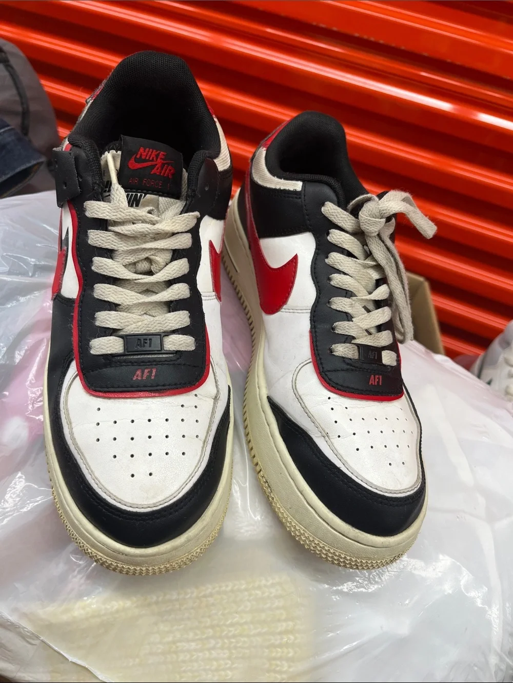 Nike Men’s Air Force 1 Low White Black Red